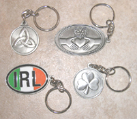 Celtic Ireland Irish Pewter Keychain Asst