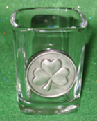 Celtic Ireland Shot Glass 2oz Irish Shamrock