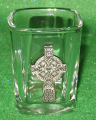 Celtic Ireland Shot Glass 2oz Celtic Cross Limited Edition