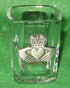 Celtic Ireland Shot Glass 2oz Claddagh Limited Edition