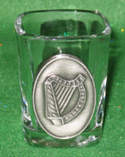 Celtic Ireland Shot Glass 2oz Irish Harp