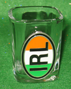 Celtic Ireland Shot Glass 2oz IRL Flag