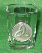 Celtic Ireland Shot Glass 2oz Trinity