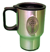Celtic Ireland Irish Celtic Cross Design Stainless Steel Travel Mug