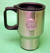Celtic Ireland Irish Eternity Knot Design Stainless Steel Travel Mug