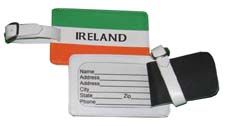 Celtic Ireland Irish Flag Luggage Tags Leather LTI