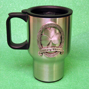 Celtic Ireland Irish Shamrock Nolliag Stainless Steel Travel Mug