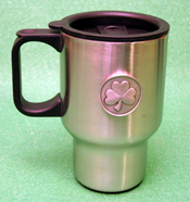 Celtic Ireland Irish Shamrock Design Stainless Steel Travel Mug