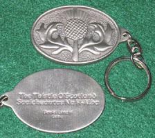 Celtic Keychain Scottish Thistle