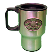 Celtic Thistle Stainless Steel Travel Mug