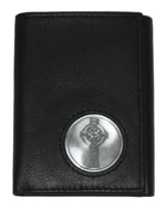 Celtic Ireland Trifold Wallet with Celtic Cross Emblem