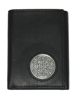 Celtic Ireland Trifold Wallet with Eternity Knot Emblem