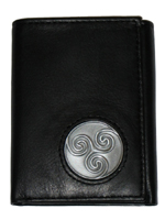 Celtic Ireland Trifold Wallet with Newgrange Spirla Emblem