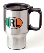 Celtic Ireland Irish IRL Printed Logo Design Stainless Steel Travel Mug