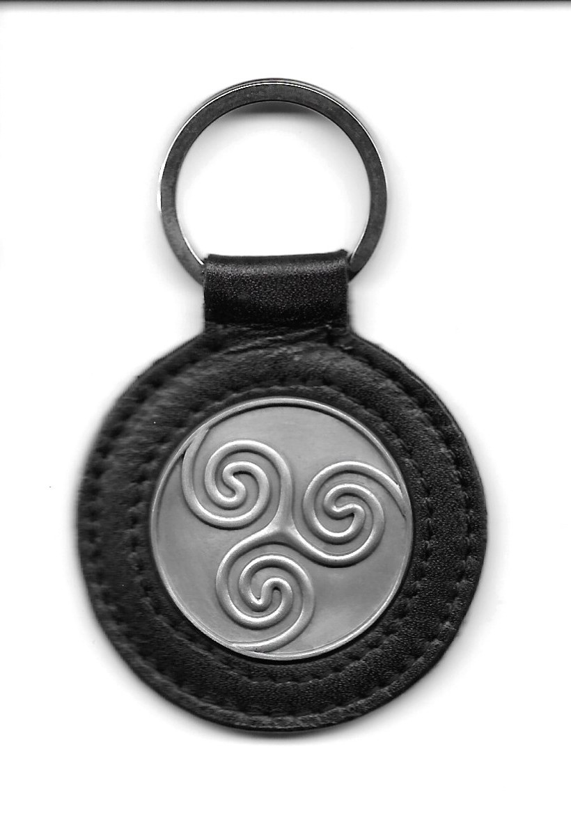 Newgrange Spiral Keychain